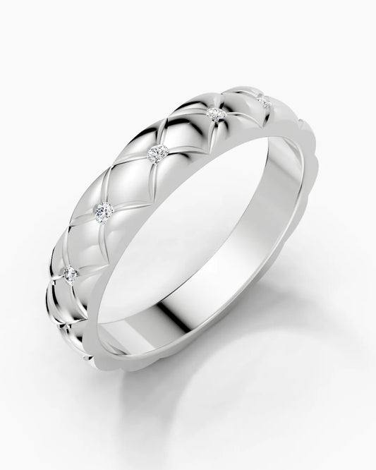 Grid Matrix Men Ring