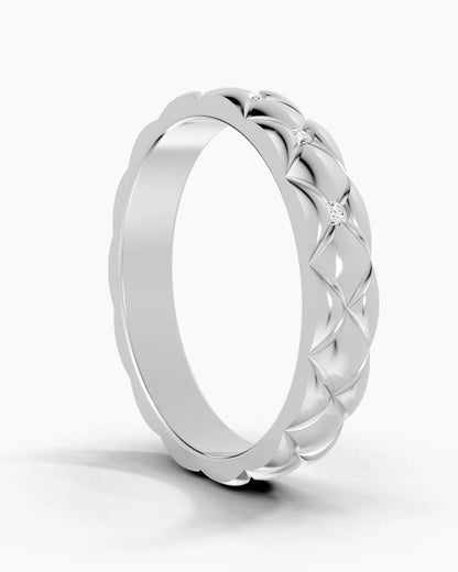 Grid Matrix Men Ring