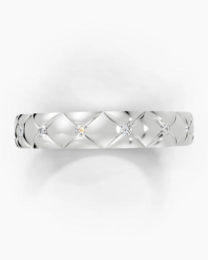 Grid Matrix Men Ring