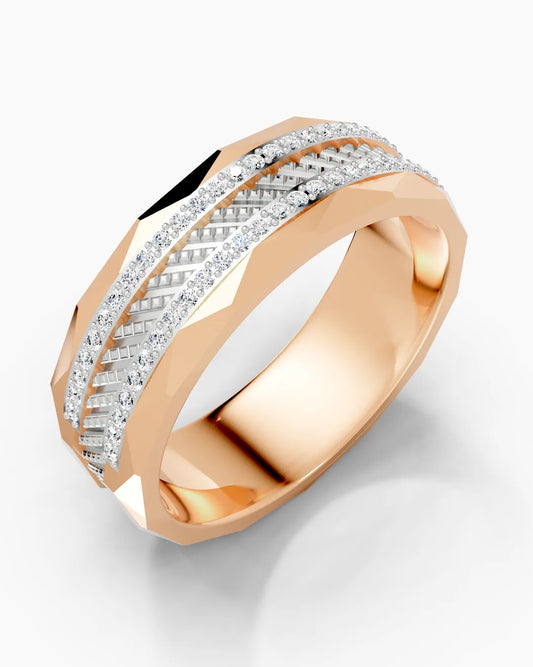 Edge Gleam Men Ring