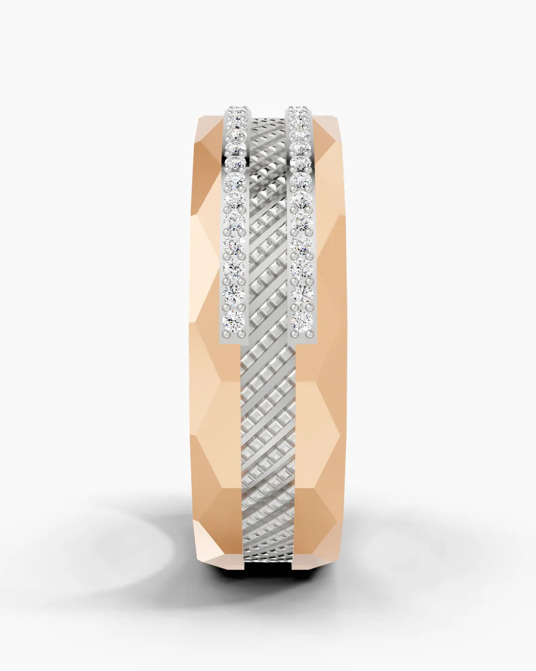 Edge Gleam Men Ring