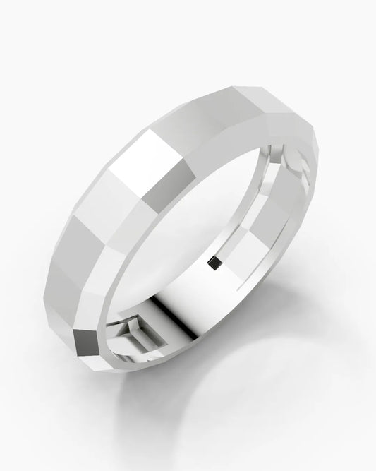 Squared Matrix Men Ring