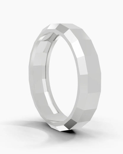Squared Matrix Men Ring