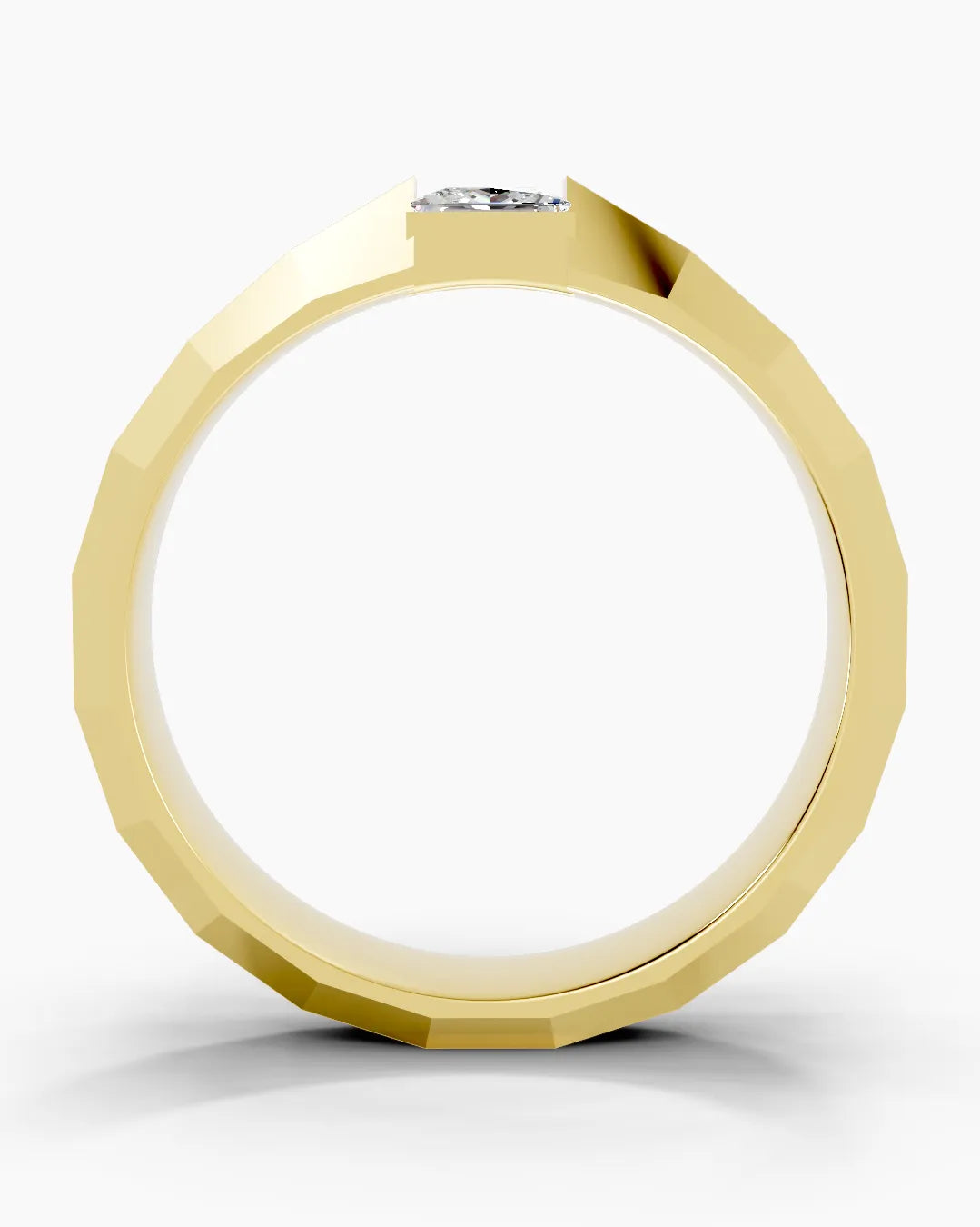 Facet Anchor Men Ring
