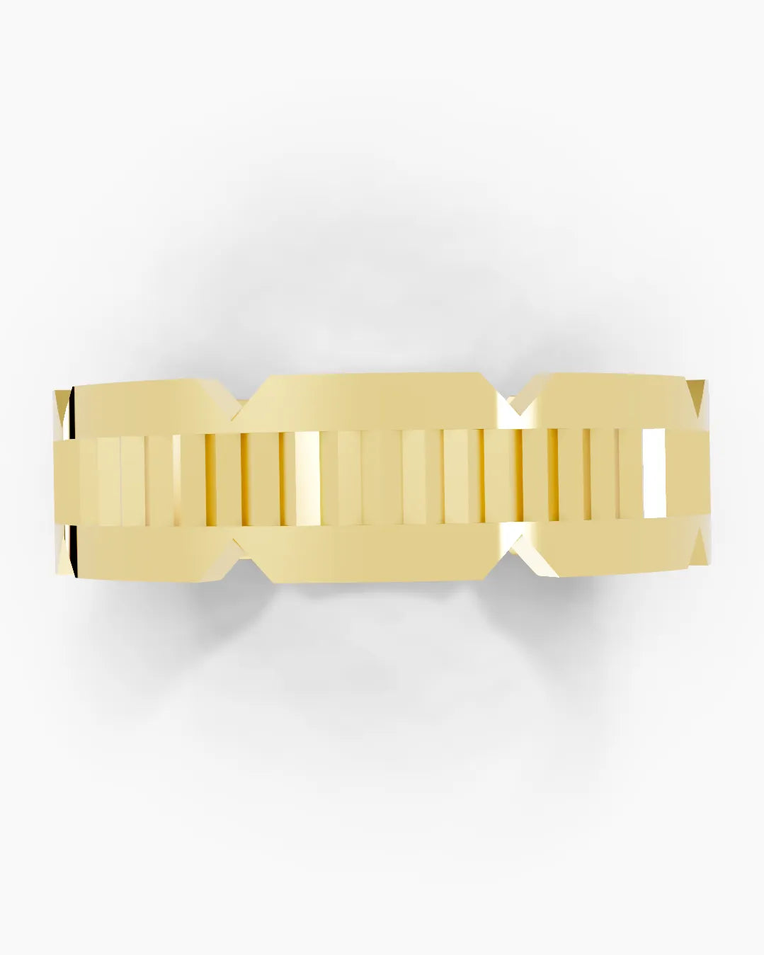 Chiselled Line Men Ring