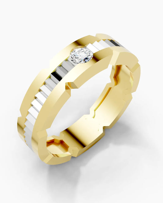 Sculpted Apex Men Ring