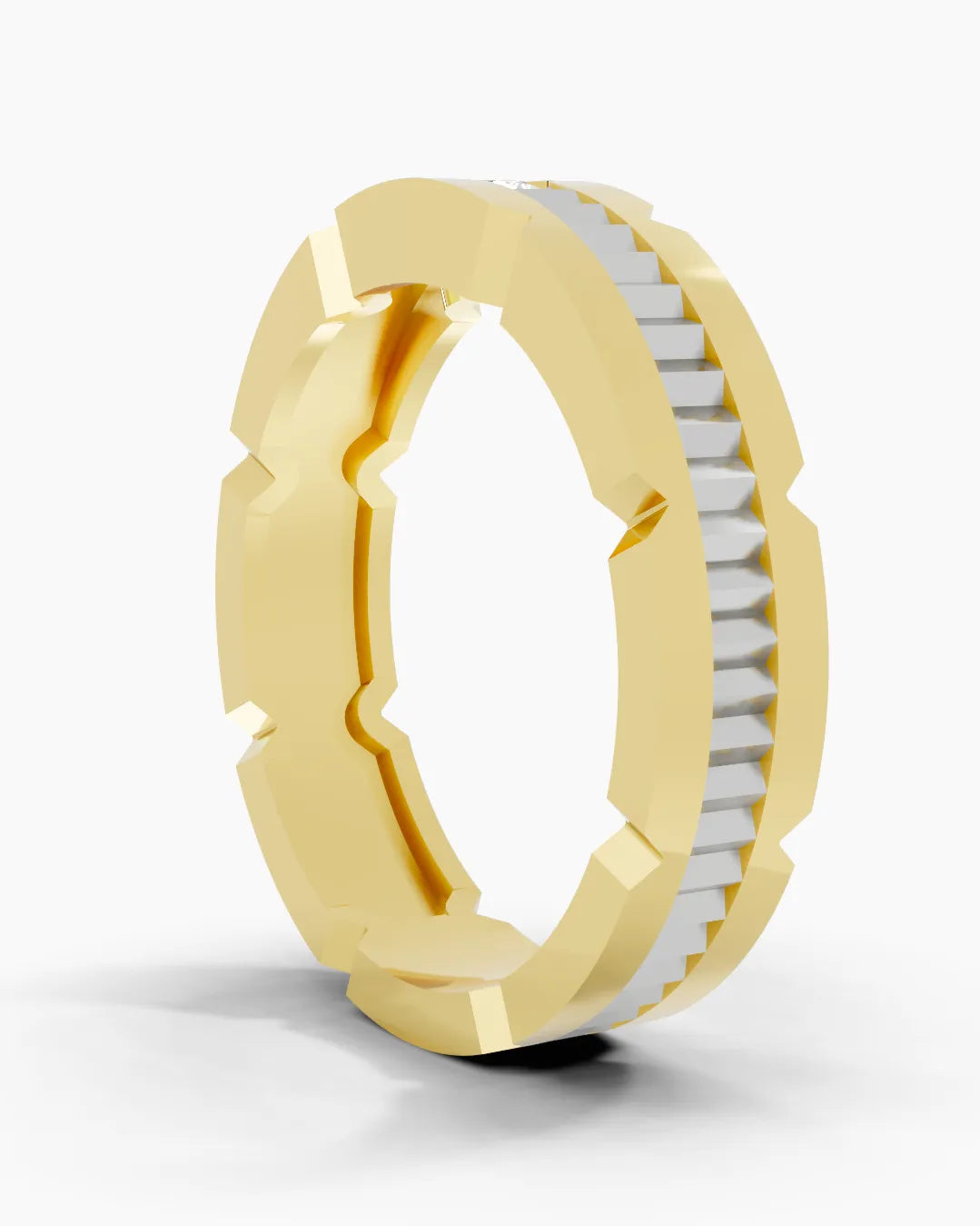 Sculpted Apex Men Ring