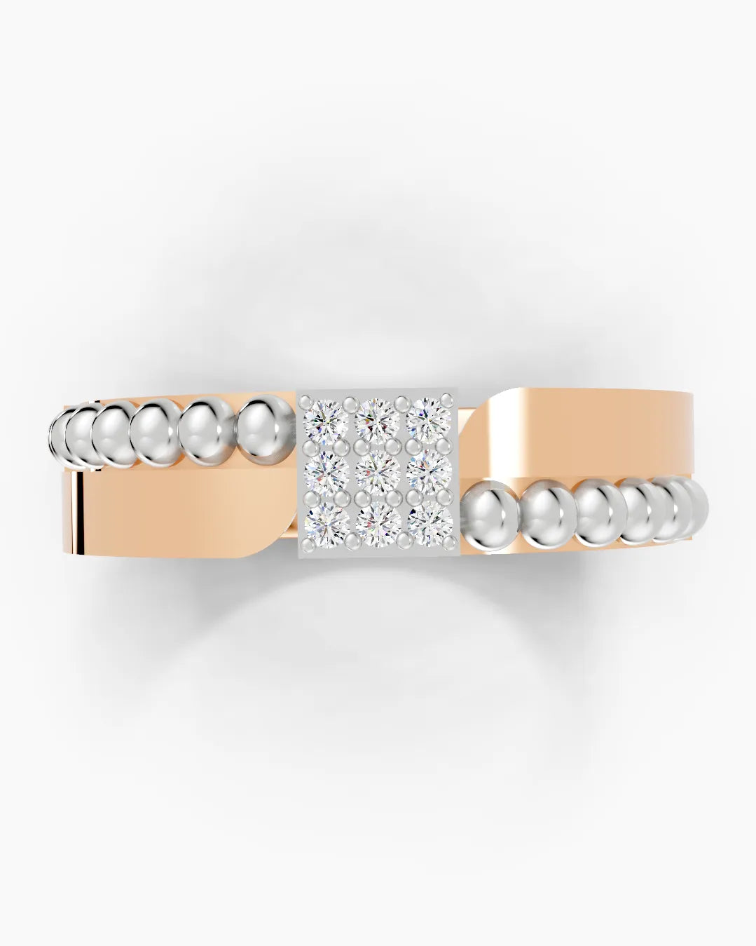 Square Grid Men Ring