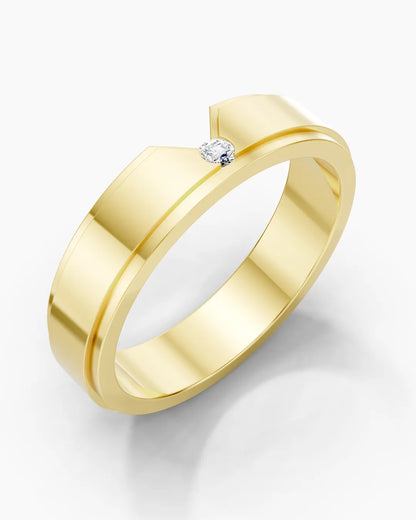 Majestic V-Cut Men Ring