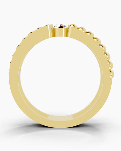 Granule Grid Men Ring