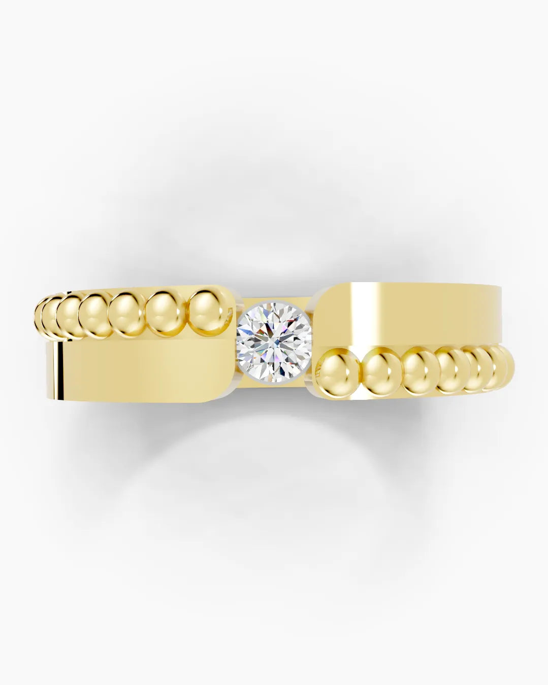 Granule Grid Men Ring