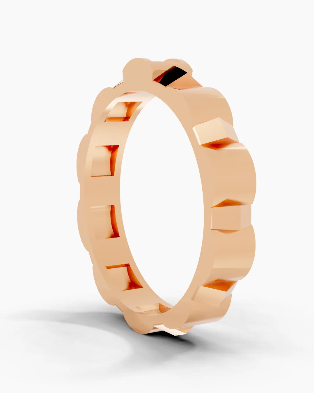 Matrix Square Men Ring
