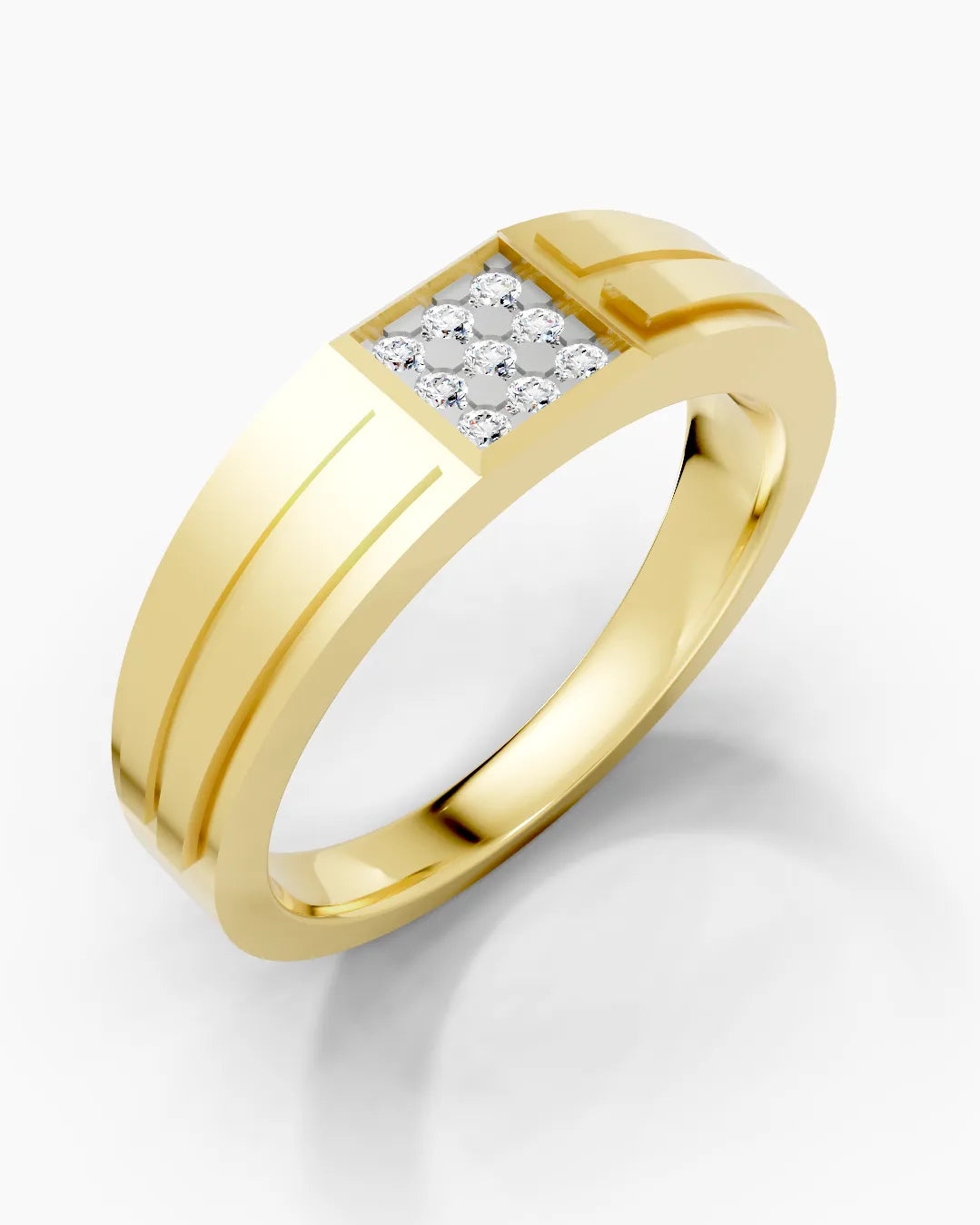 Column Cluster Men Ring
