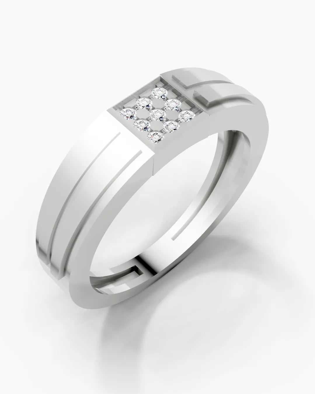 Tiered Gleam Men Ring