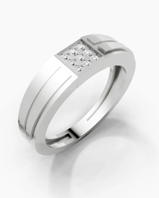 Tiered Gleam Men Ring