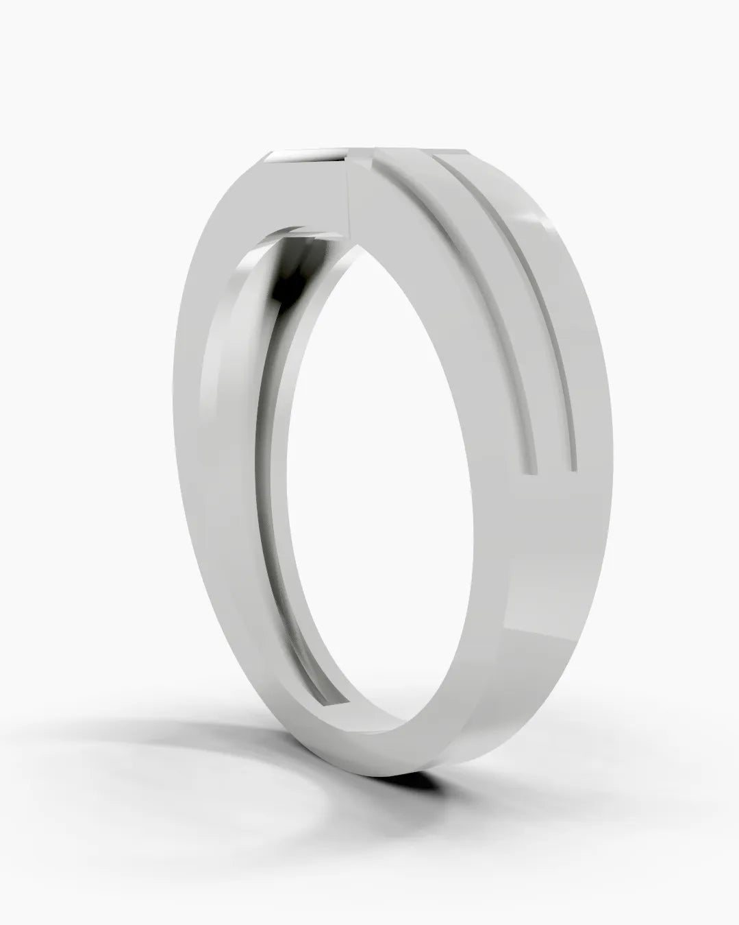 Tiered Gleam Men Ring