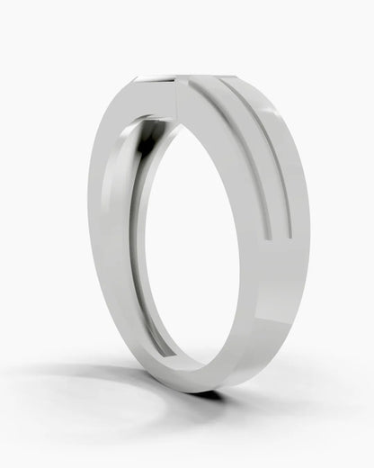 Tiered Gleam Men Ring
