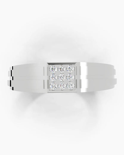 Tiered Gleam Men Ring