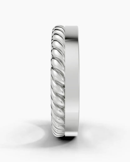 Twinefold Men Ring