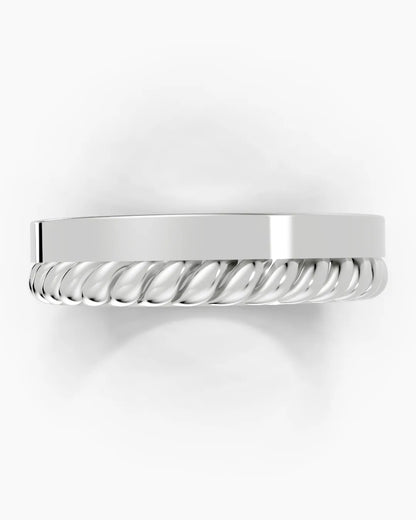 Twinefold Men Ring