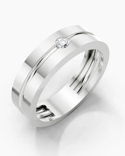 Refined Groove Men Ring