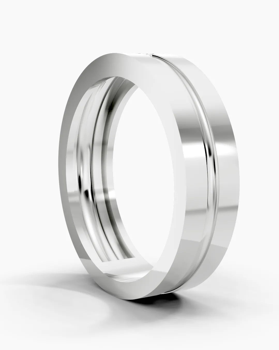 Refined Groove Men Ring