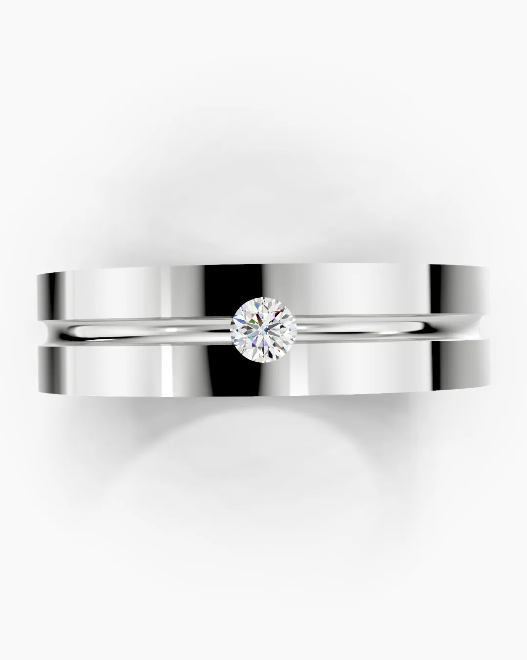 Refined Groove Men Ring