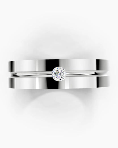 Refined Groove Men Ring