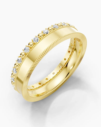 Vintage Beaded Women Ring