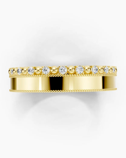 Vintage Beaded Women Ring
