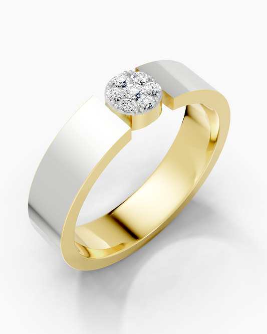 Quiet Cluster Men Ring