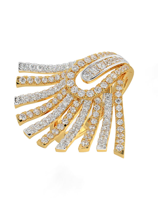 Elegant Feather Women Ring