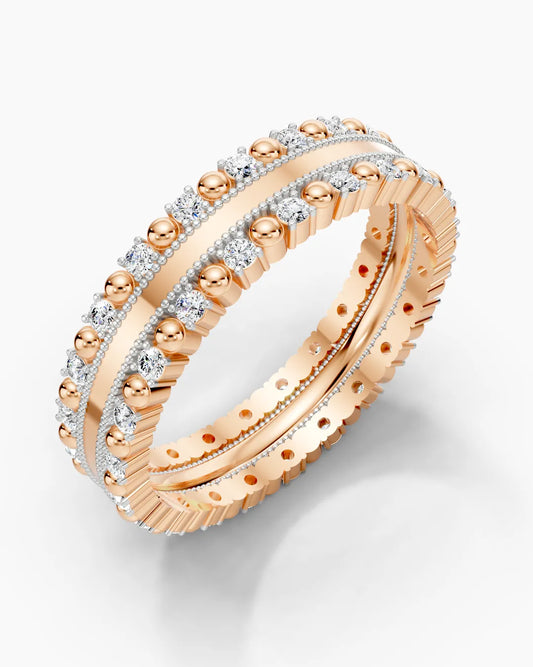 Regal Double Row Women Ring