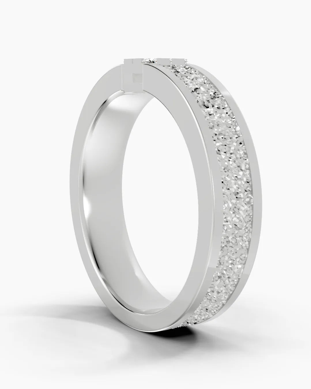 Textured Halo Men Ring