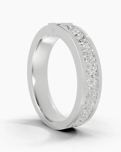 Textured Halo Men Ring