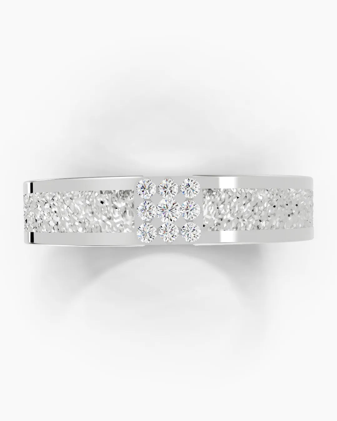 Textured Halo Men Ring