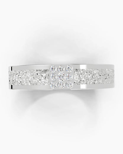 Textured Halo Men Ring