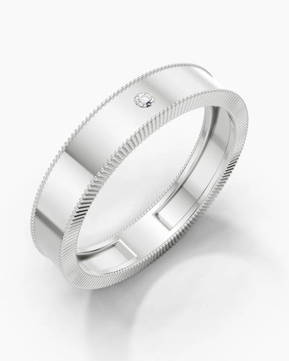 Classic Milgrain Men Ring