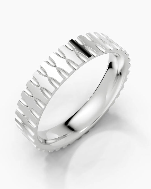 Ashen Crest Men Ring