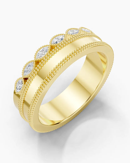 Golden Crown Women Ring