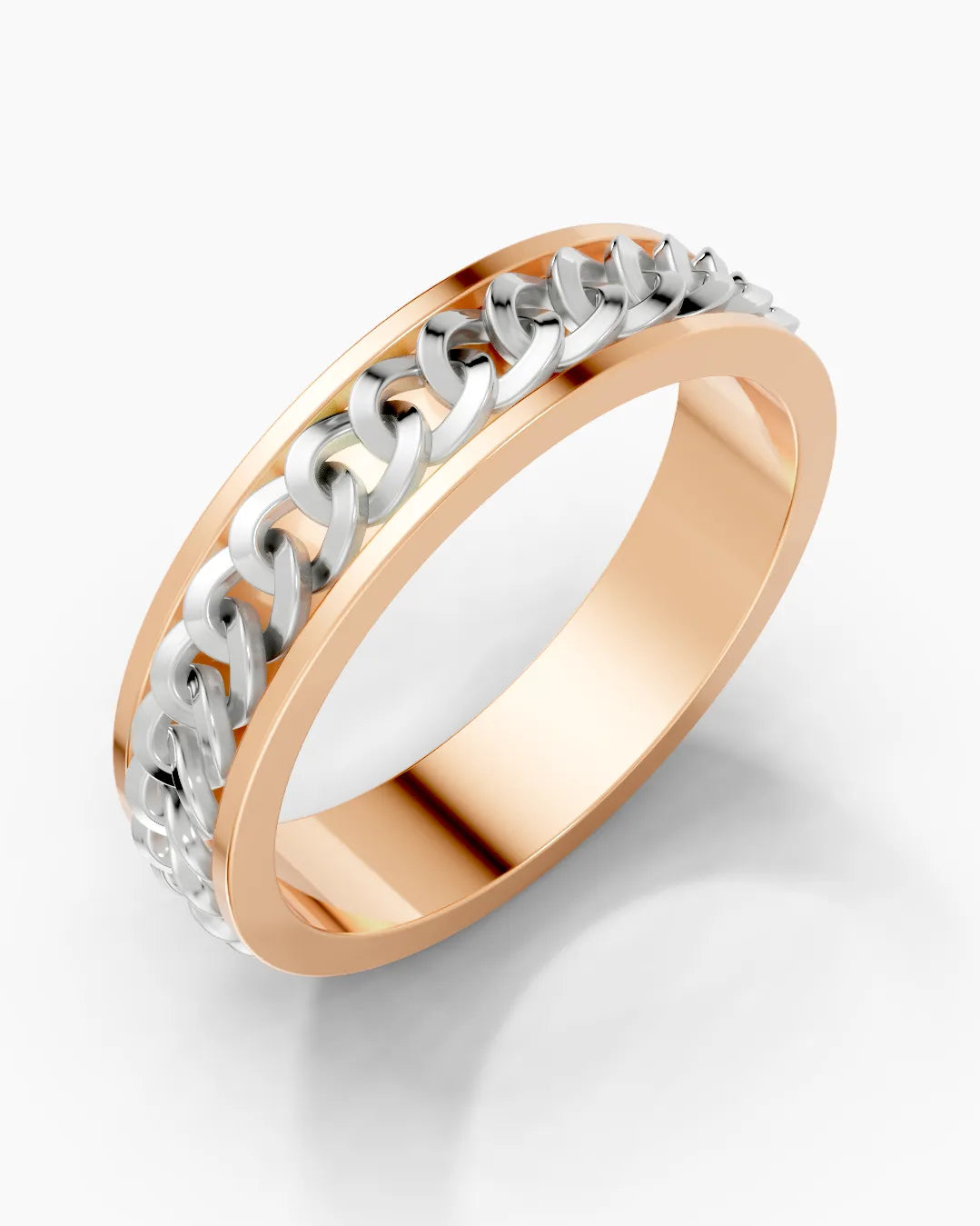 Chain Crest Men Ring
