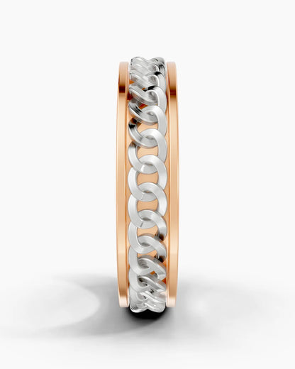 Chain Crest Men Ring