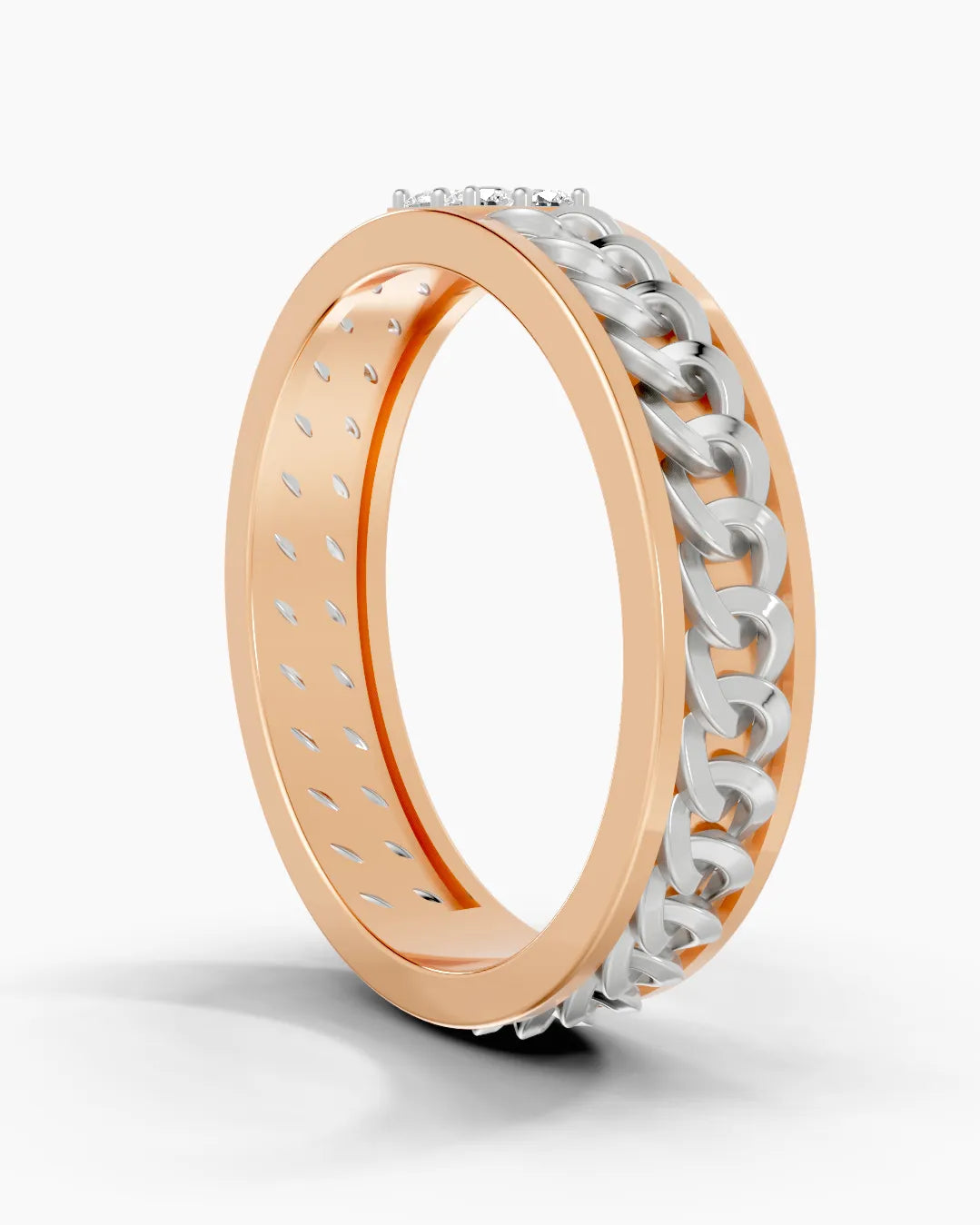 Knurl Crest Men Ring