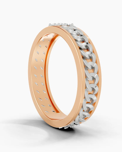 Knurl Crest Men Ring