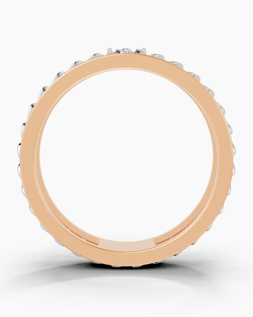 Knurl Crest Men Ring
