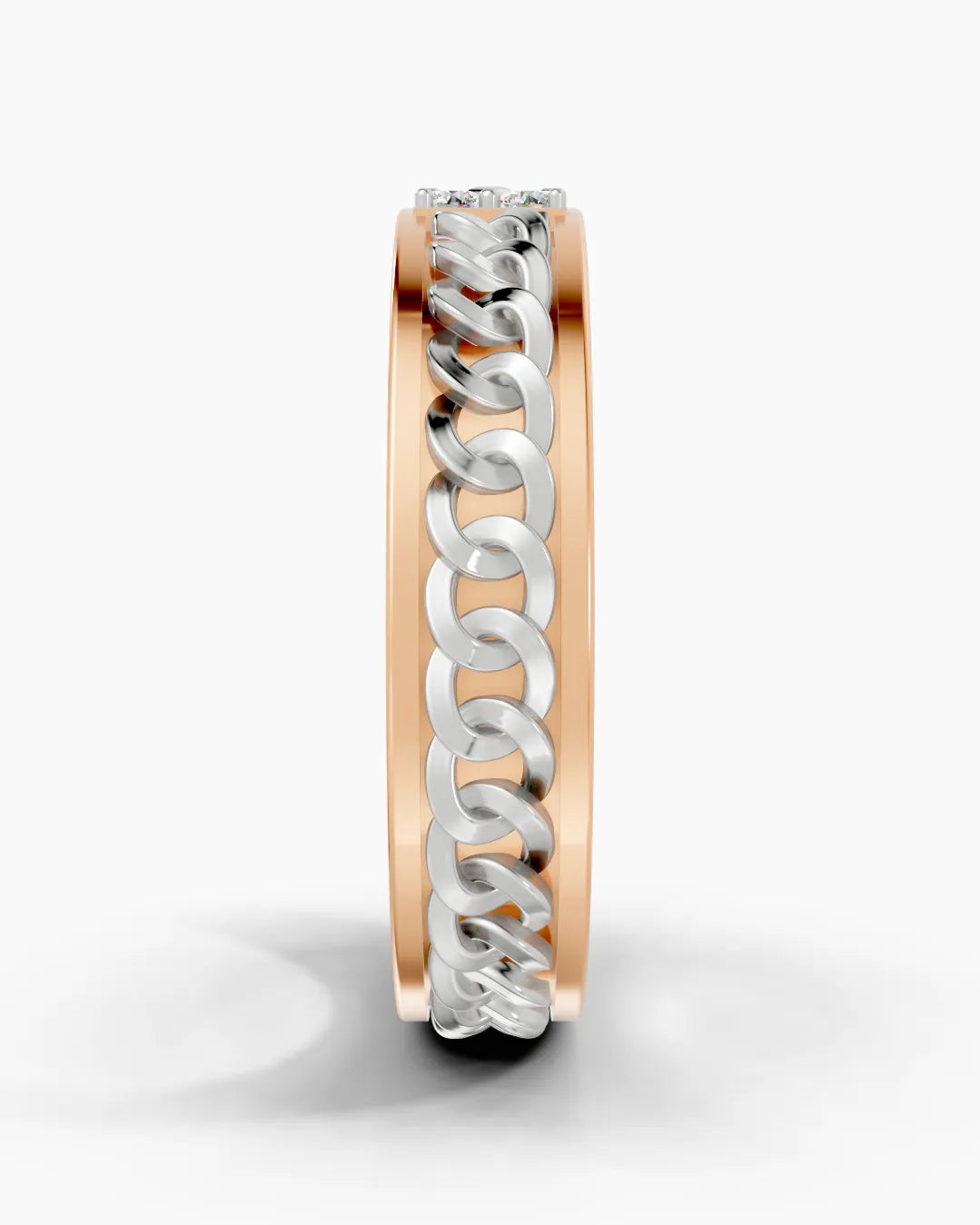 Knurl Crest Men Ring