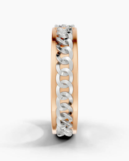 Knurl Crest Men Ring