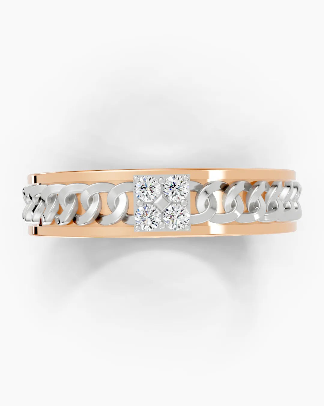 Knurl Crest Men Ring