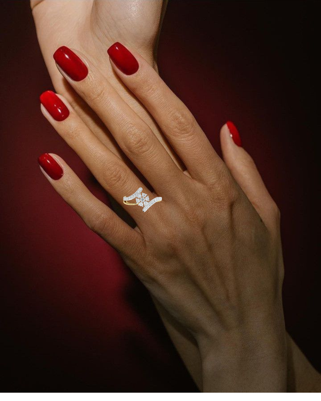 Rose Radiance Floral Women Ring