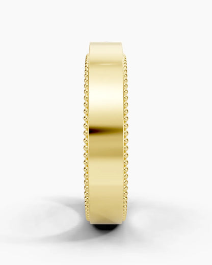 Delicate Edge Detail Men Ring